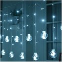 Kurtyna świetlna 108LED USB- zimny biały KŚ19770