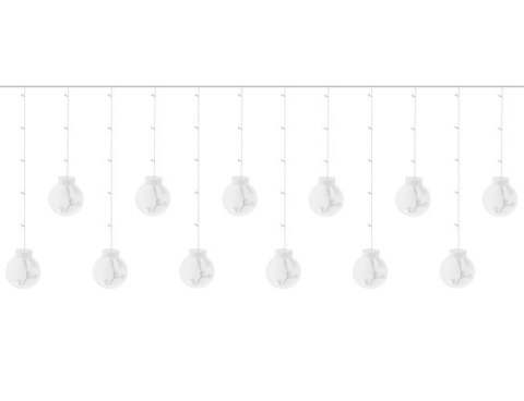 Kurtyna świetlna 108LED USB- zimny biały KŚ19770