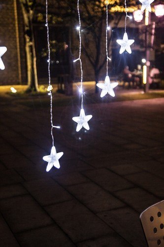 Kurtyna świetlna 136LED USB zimny biały KŚ19740