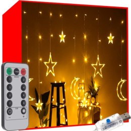 Kurtyna świetlna 138 LED USB- ciepły biały KŚ19758