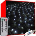 Kurtyna świetlna 160 LED USB- zimny biały KŚ19760