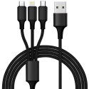 Ładowarka sieciowa 4x USB + kabel Izoxis 19908