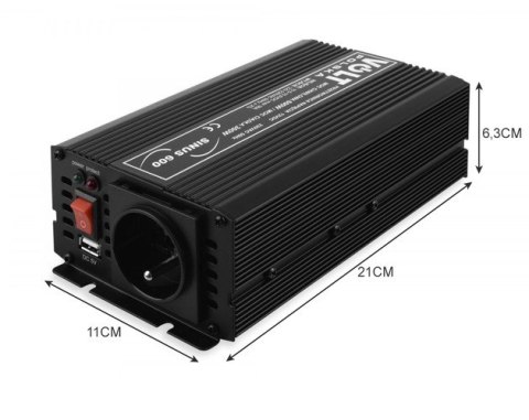 Przetwornica SINUS 600 12/230V (300/600W)