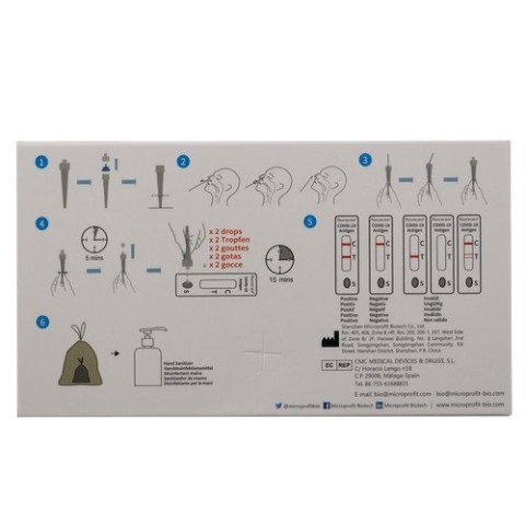 Test do samokontroli na COVID-19 SARS-CoV-2