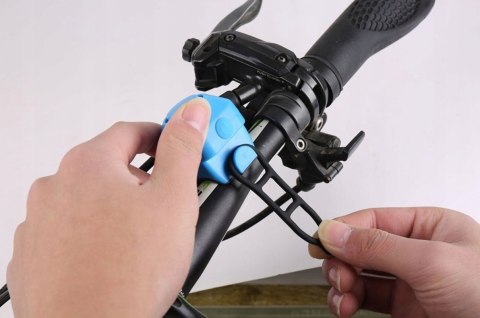 DZWONEK ROWEROWY ELEKTRYCZNY GŁOŚNY SYGNAŁ BATERIA MIX