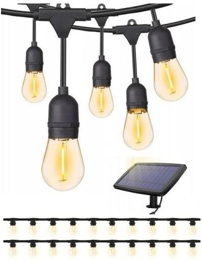 GIRLANDA SOLARNA ŁAŃCUCH ŚWIETLNY 20M 20LED XJ4581