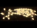OZDOBA LED KOMETA NA BATERIE GWIAZDA BIAŁY CIEPŁY XXL 75CM