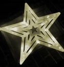 OZDOBA LED NA BATERIE GWIAZDA LAMPKI BIAŁY CIEPŁY XXL 40CM