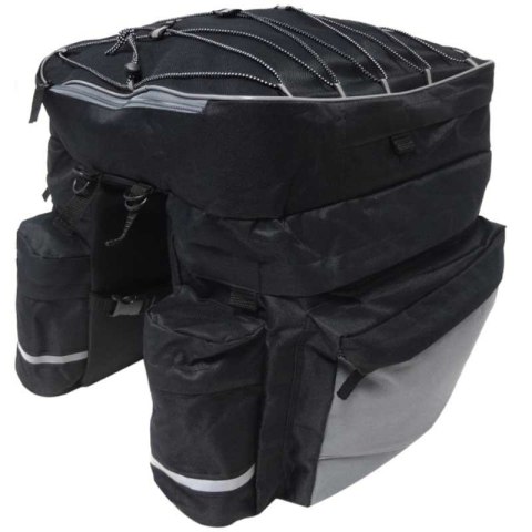 TORBA ROWEROWA BARDZO POJEMNA ROWEROWA SAKWA POKROWIEC CZARNA 39*38*43 CM XJ4268