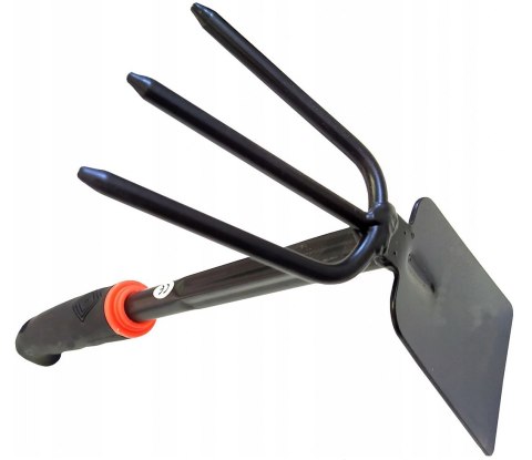 MOTYCZKA MOTYKA Z PAZURKAMI OGRODOWA DZIABKA METAL 28CM