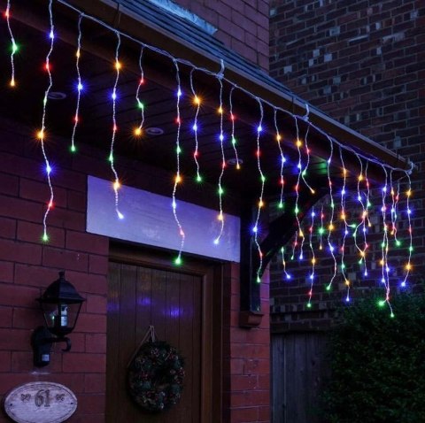 SOPLE 100 GRUBE ZEWNĘTRZNE LED LAMPKI MULTIKOLOR IP44 FLASH 4M