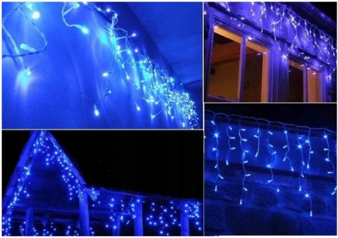 SOPLE 100 GRUBE ZEWNĘTRZNE LED LAMPKI NIEBIESKI IP44 FLASH 4M