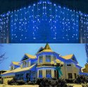 SOPLE 200 GRUBE ZEWNĘTRZNE LED LAMPKI NIEBIESKI IP44 FLASH 8M
