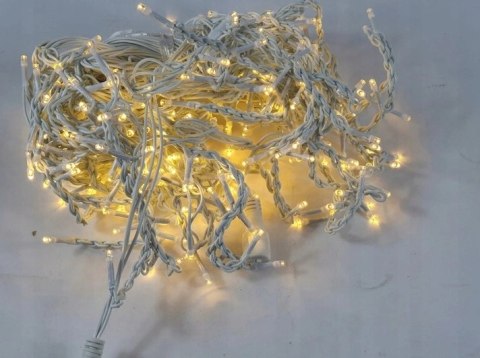 SOPLE 300 GRUBE ZEWNĘTRZNE LED LAMPKI BIAŁY CIEPŁY FLASH 12M