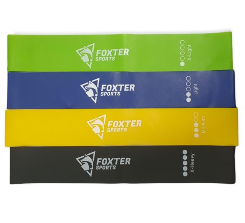ZESTAW 4 GUM DO ĆWICZEŃ FITNESS GUMY TAŚMY BAND