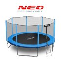 Trampolina ogrodowa 13ft/404cm z siatką zewnętrzną i drabinką Neo-Sport
