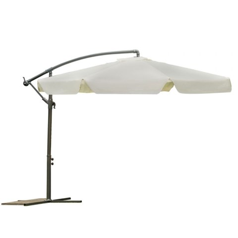 Parasol ogrodowy składany 6 segmentów beżowy ? 350cm
