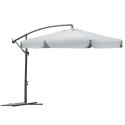Parasol ogrodowy składany 6 segmentów szary ? 350cm