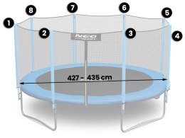 Siatka zewnetrzna Neosport 435cm 14ft 8sł