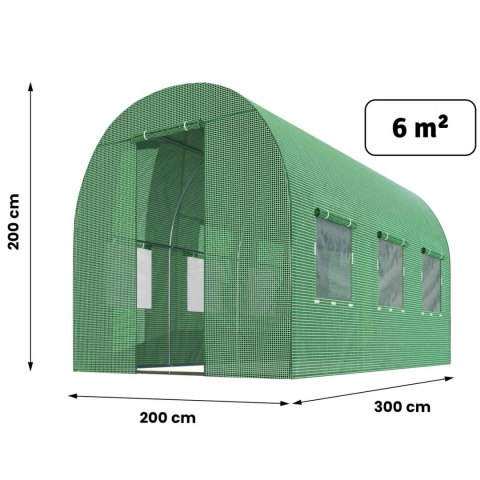 Tunel ogrodowy 2x3m 6m2