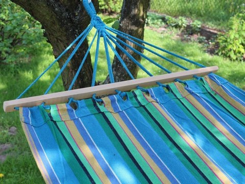 Hamak ogrodowy wiszący ze stelażem bujak 200x80