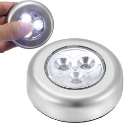 Lampka 3 LED samoprzylepna na baterie dotykowa