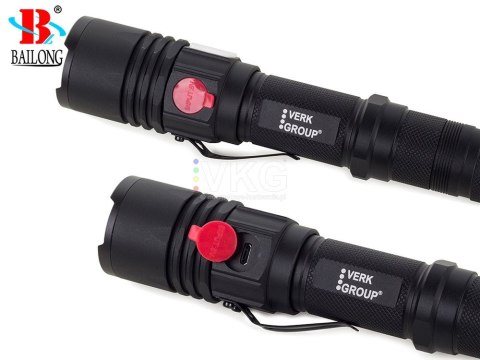 BAILONG LATARKA WOJSKOWA LED CREE USB XM-L3-U3 W557