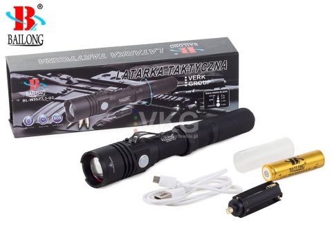 BAILONG LATARKA WOJSKOWA LED CREE USB XM-L3-U3 W557