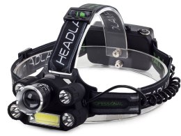 Bailong latarka czołowa 5x led + cob cree xm-l t6