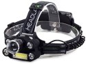 Bailong latarka czołowa 5x led + cob cree xm-l t6