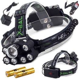 Bailong latarka czołowa 7 x led uv cree xm-l t6