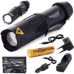 Bailong latarka taktyczna LED CREE zoom XM-L T6