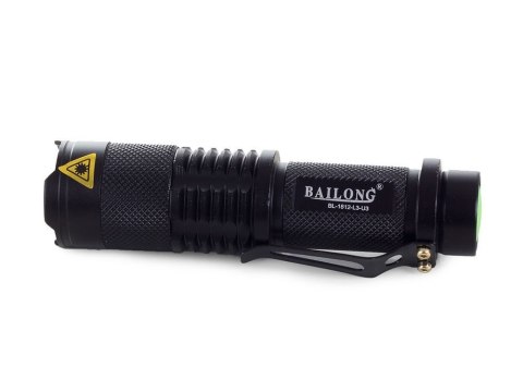 Bailong latarka taktyczna LED CREE zoom XM-L T6