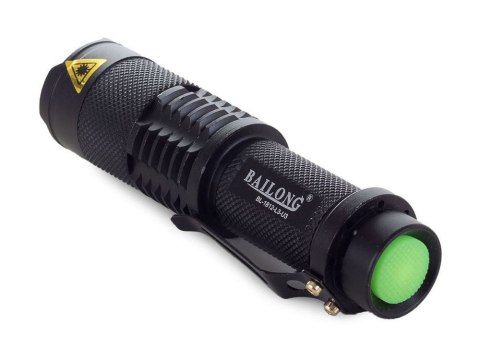 Bailong latarka taktyczna LED CREE zoom XM-L T6