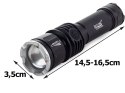 Bailong latarka taktyczna LED CREE zoom XM-L3-U3