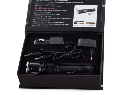 Bailong latarka taktyczna LED CREE zoom XM-L3-U3