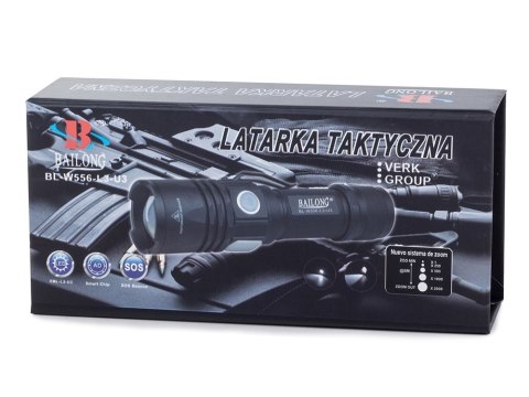 Bailong latarka wojskowa cree usb xm-l t6 w556