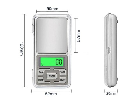 Elektroniczna waga jubilerska 500g 0,1g lcd