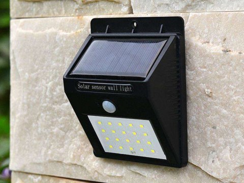 Lampa solarna z czujnikiem ruchu zmierzchu 20 led