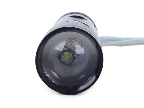Latarka taktyczna Bailong zoom CREE XP-E Q5 UV LED