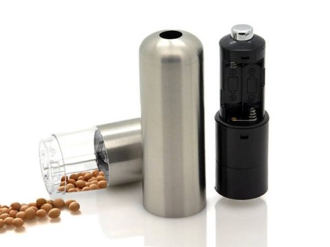 Młynek elektryczny do pieprzu inox