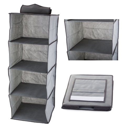 ORGANIZER DO SZAFY WISZĄCA PÓŁKA Z 4 PÓŁKAMI 80cm