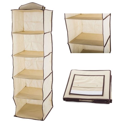 ORGANIZER DO SZAFY WISZĄCA PÓŁKA Z 5 PÓŁKAMI 100cm
