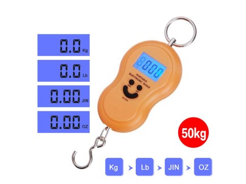 Waga wędkarska hakowa z podświetleniem lcd 50kg