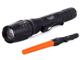 Bailong latarka taktyczna LED CREE zoom XM-L T6