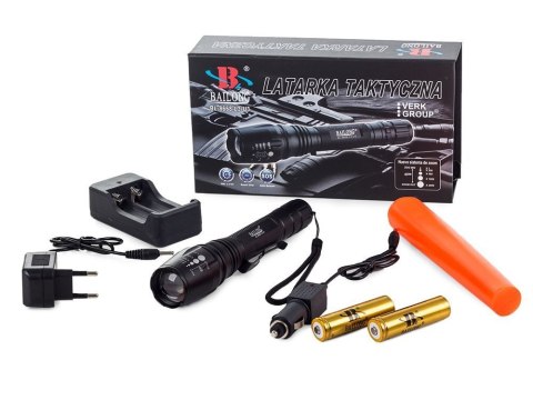 Bailong latarka taktyczna LED CREE zoom XM-L T6
