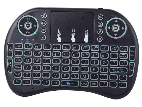Klawiatura bezprzewodowa mini podświewtlana tv led
