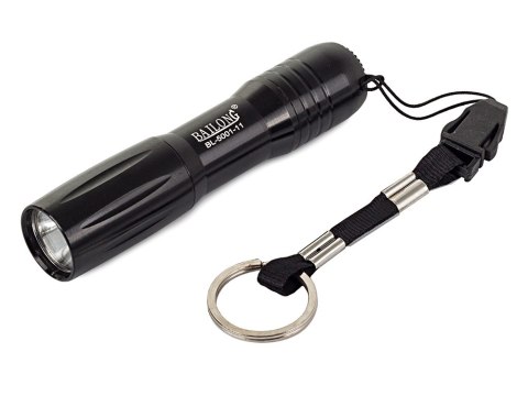 Latarka taktyczna mini dioda led brelok na baterie