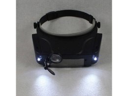 Lupa LED 11x okulary precyzyjne nagłowna na głowę