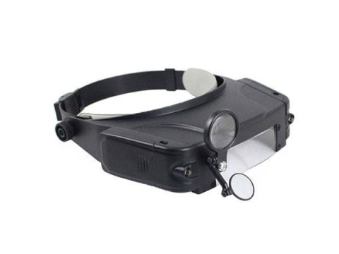 Lupa LED 11x okulary precyzyjne nagłowna na głowę